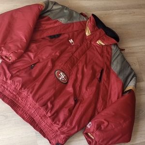 Vintage 1990s San Francisco thick pullover starters pullover jacket